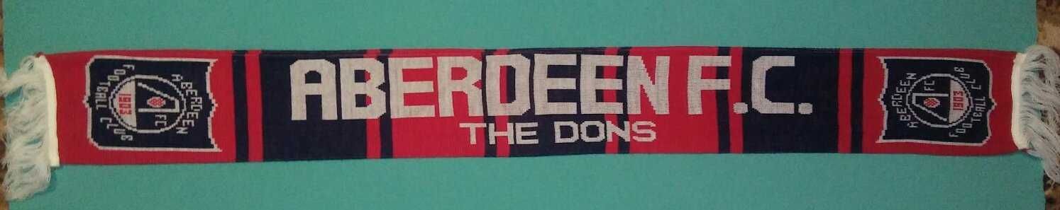 Шарф роза ФК Абердин Aberdeen (The Dons)