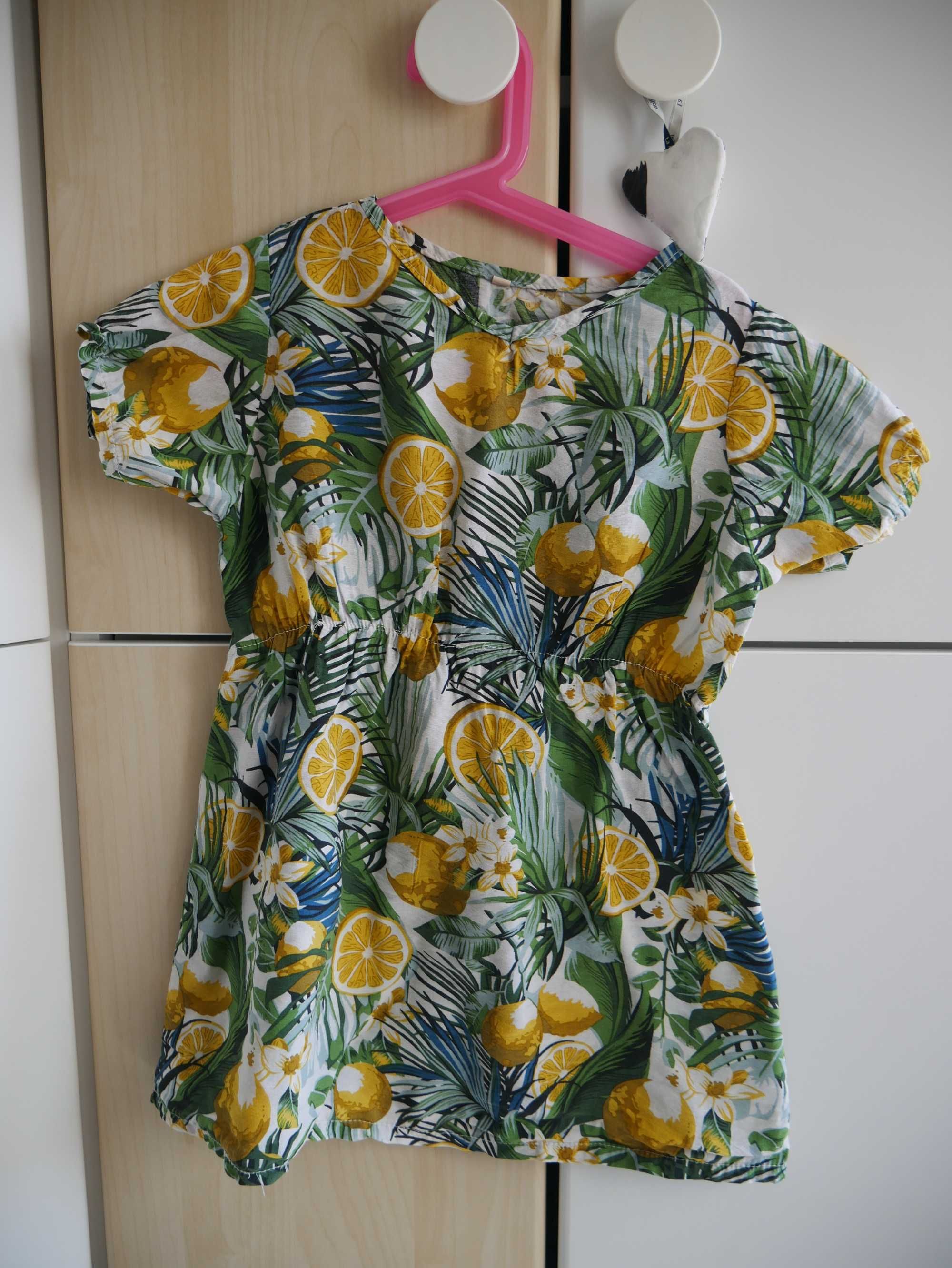 Letnia sukienka w cytryny