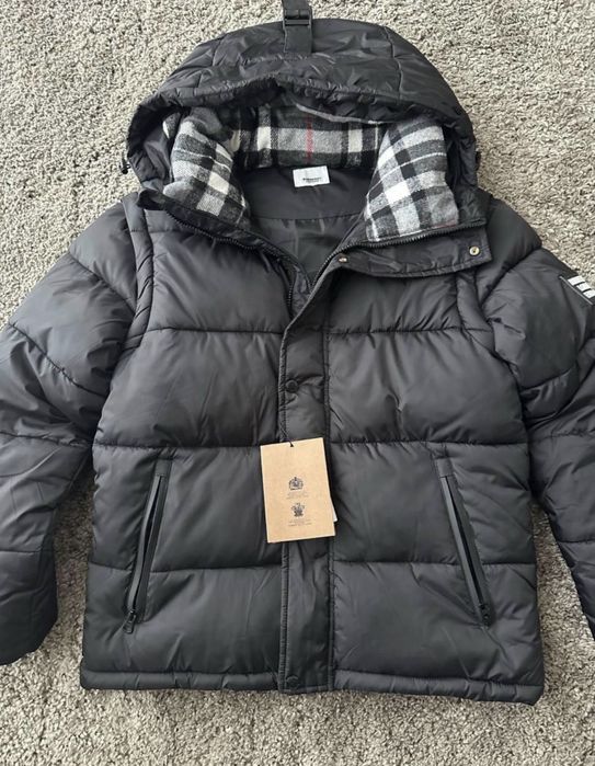 Пуховик Burberry тепла від бренда барбері/ барбери/ Куртка зимняя