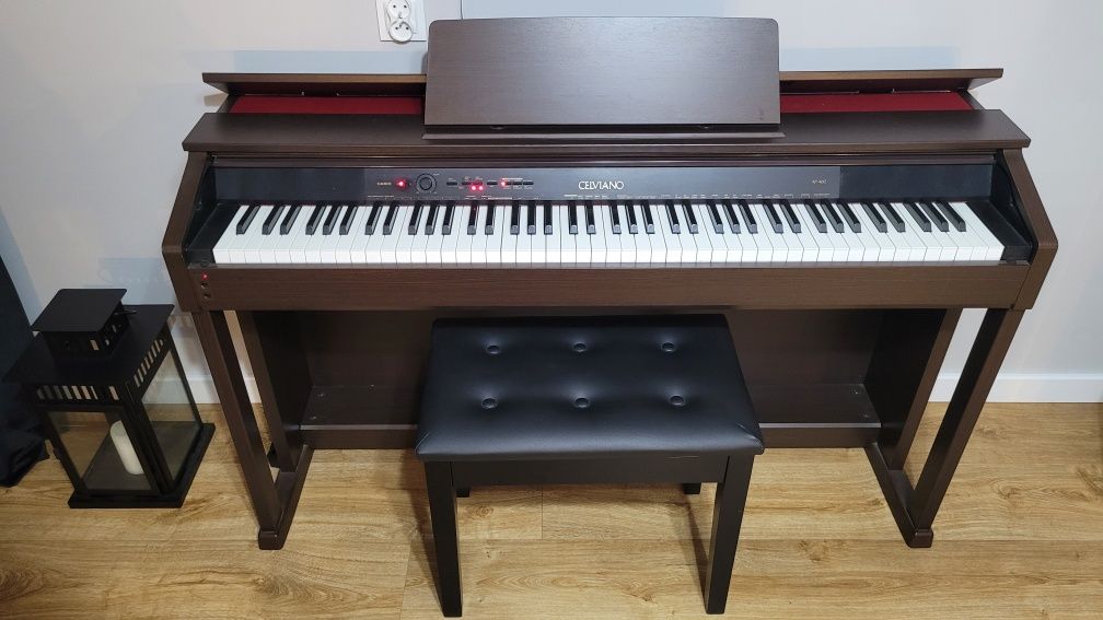 Pianino cyfrowe Casio Celviano + ława + słuchawki SONY