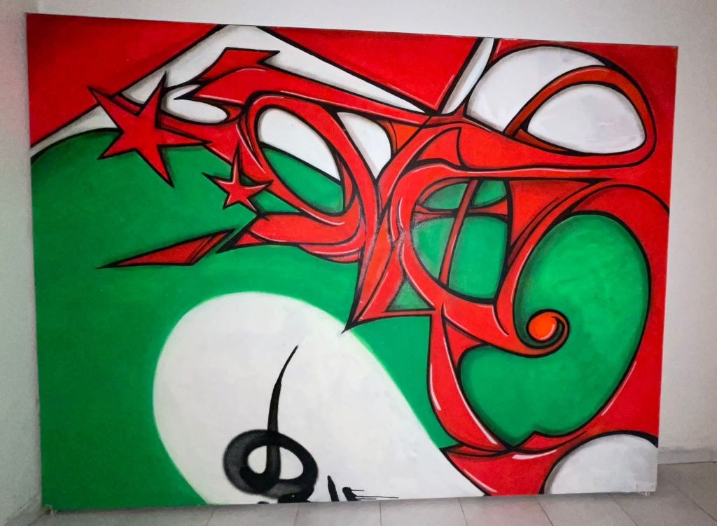 Quadro em graffiti