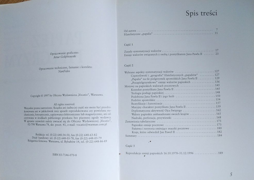 Książka Papież pielgrzym na znaczkach