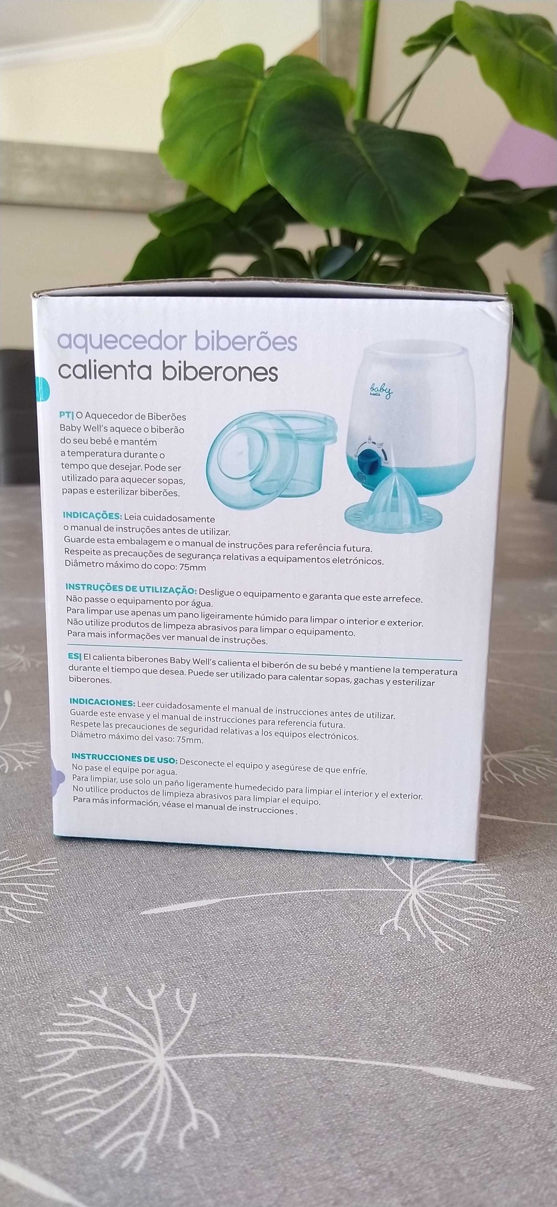 Aquecedor de biberões prático e eficaz