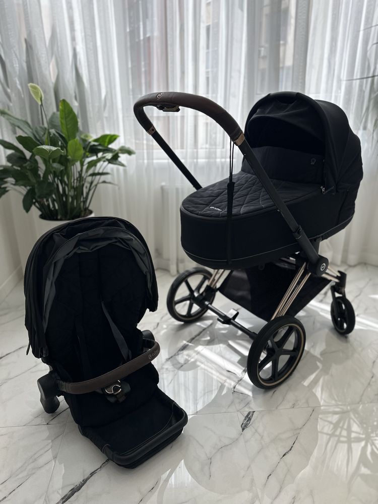 Cybex Priam lux Black 2в1 Rose Gold 3.0