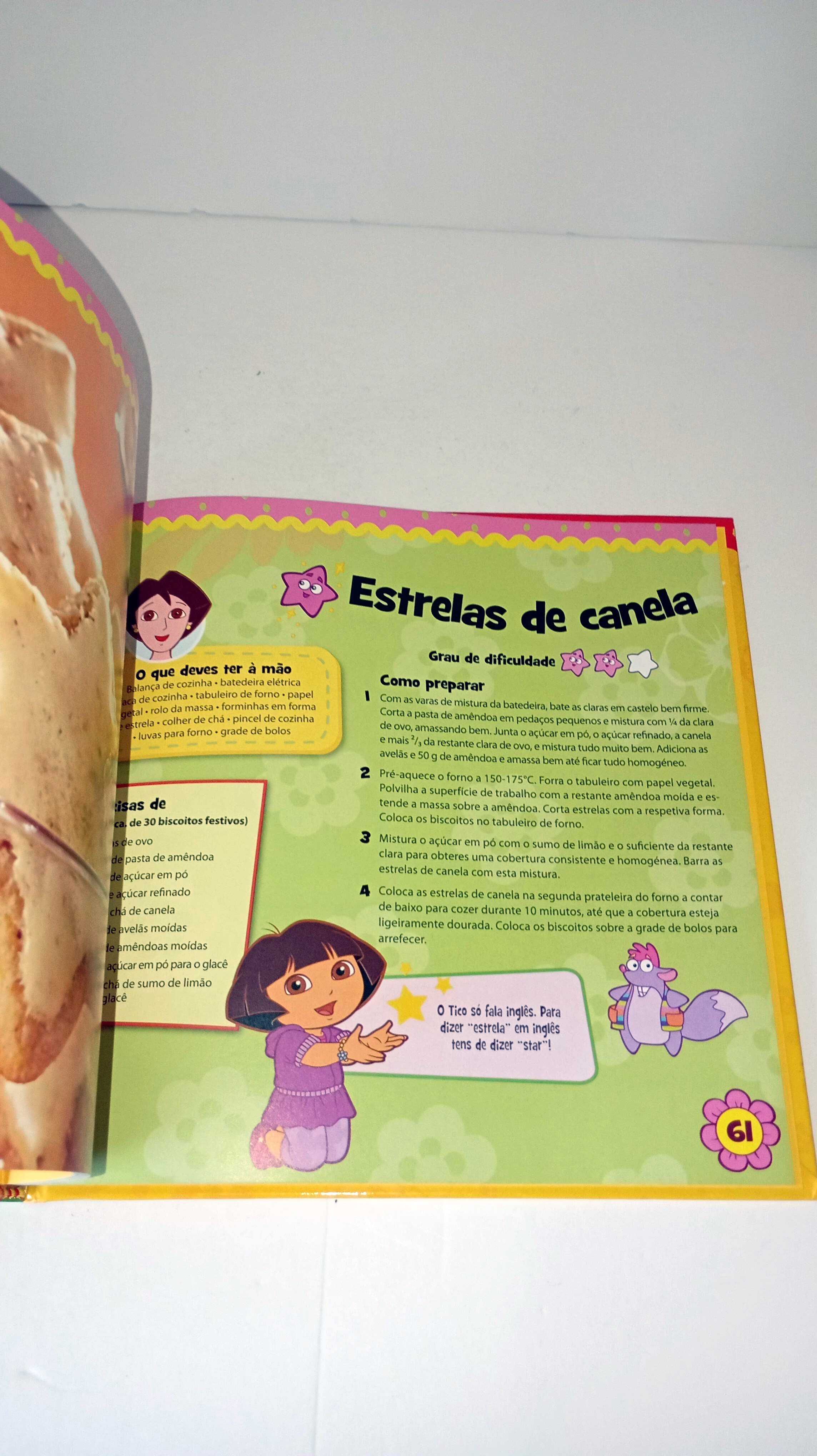 O Meu livro de Receitas - Biscoitos - Dora Exploradora