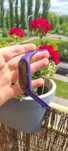 Mi band 6 z fioletowe opaską