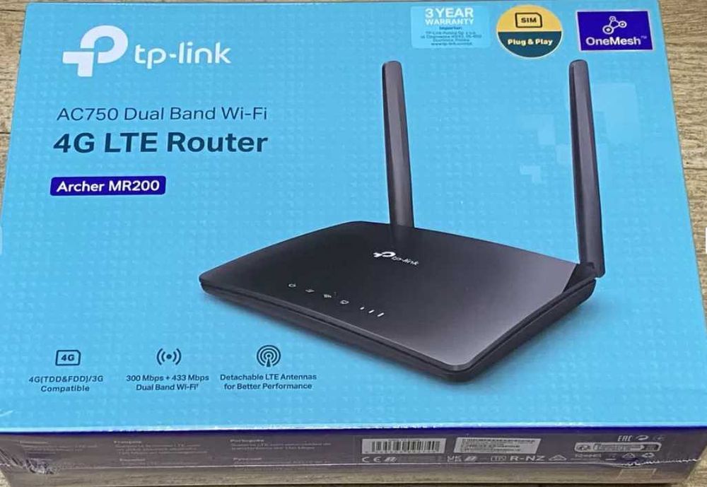 Router 4G LTE TP-Link Archer MR200 AC750 na kartę nanoSIM 2.4 i 5 GHz