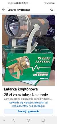 Mocna latarka kryptonowa