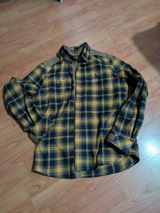 Фланелева тактична рубашка в клітинку М так і helikon tex