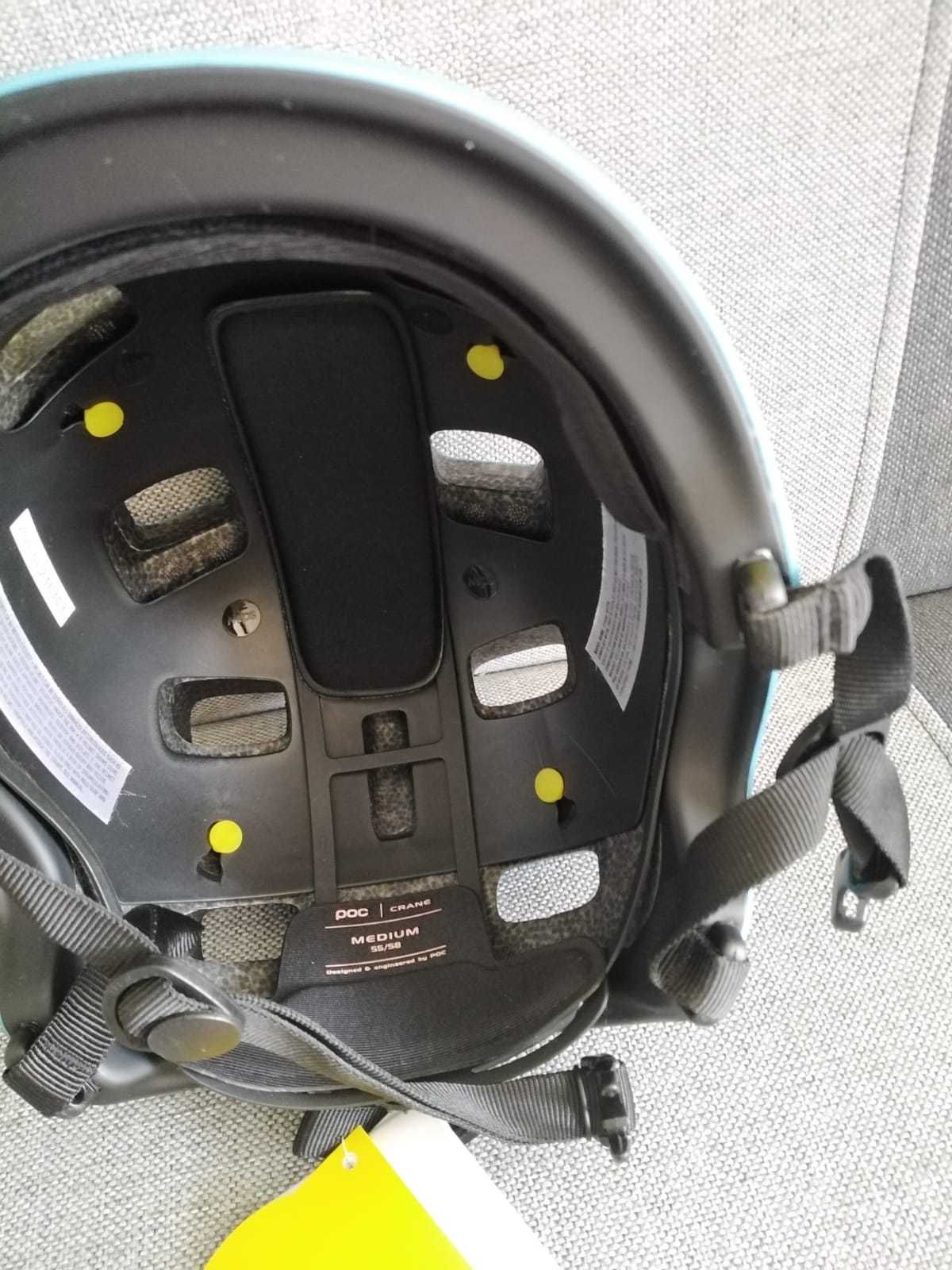 Nowy kask rowerowy POC crane mips M (55-58) niebieski pełny komplet