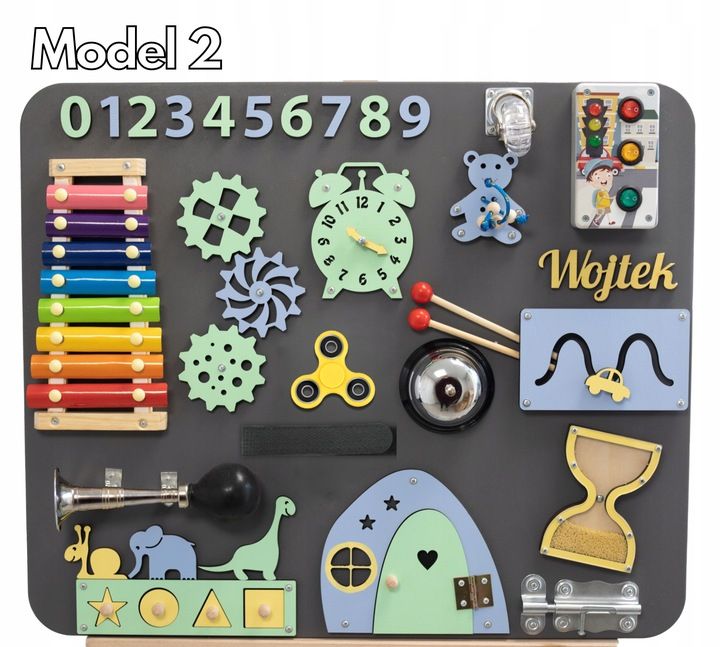 Tablica Manipulacyjna Sensoryczna Montessori