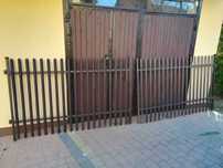Bardzo solidna stalowa brama + furtka (bramka)