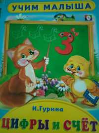 Книга Цифры и счёт, учим цифры, порядковые номера