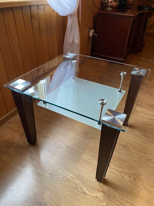Stolik szklany kawowy lawa