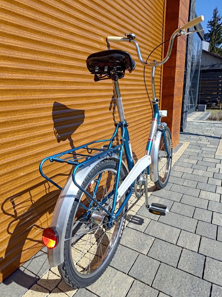 Rower składak 20 Flaming 1980 odrestaurowany odnowiony PRL jk Wigry 3