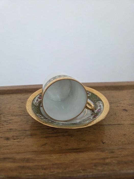 Chávenas de café em porcelana francesa florance limoges tradition