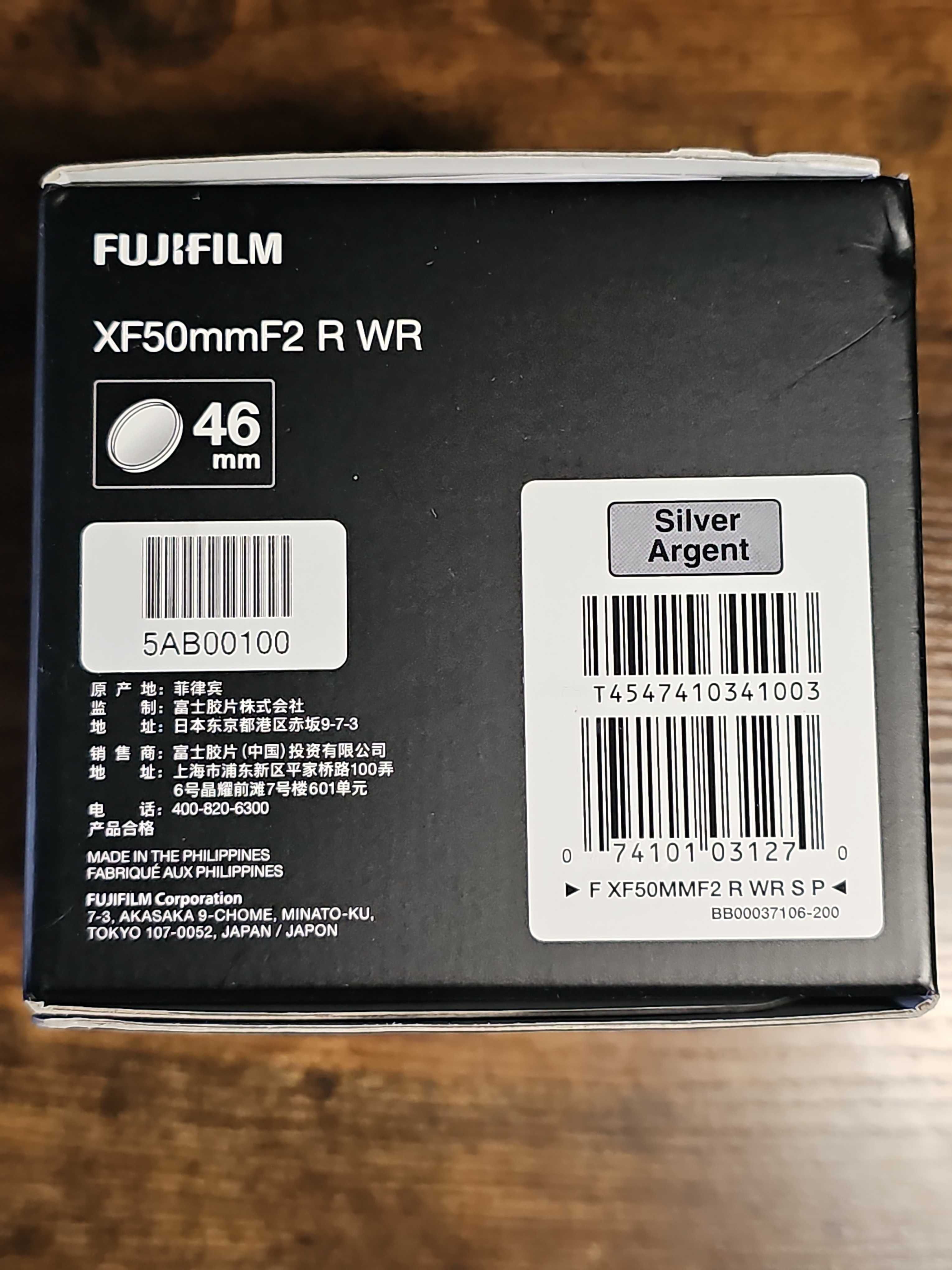 Fujifilm XF 50mm f/2.0 R WR Srebrny