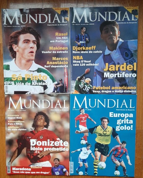 Revistas MUNDIAL - 1996 e 1997 - Atenção Colecionadores