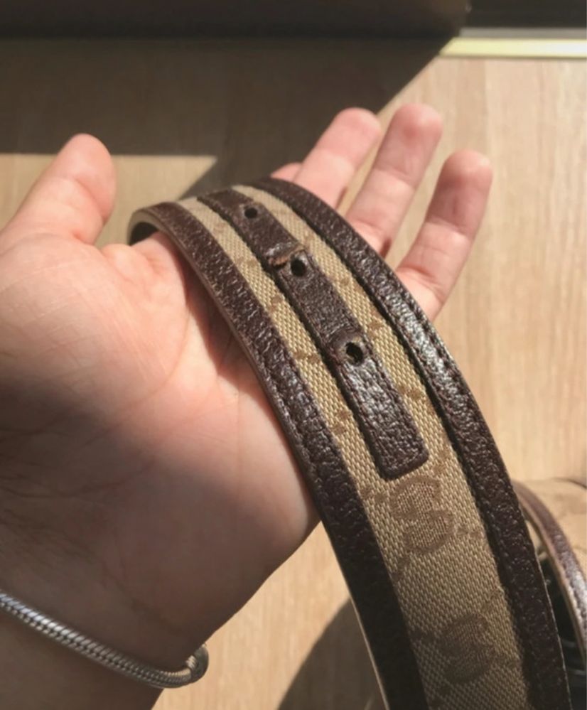 Cinto Gucci Canvas Original