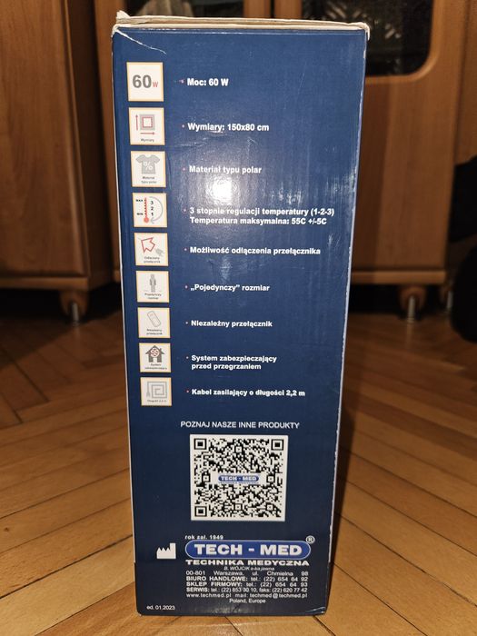 Koc elektryczny mata grzewcza