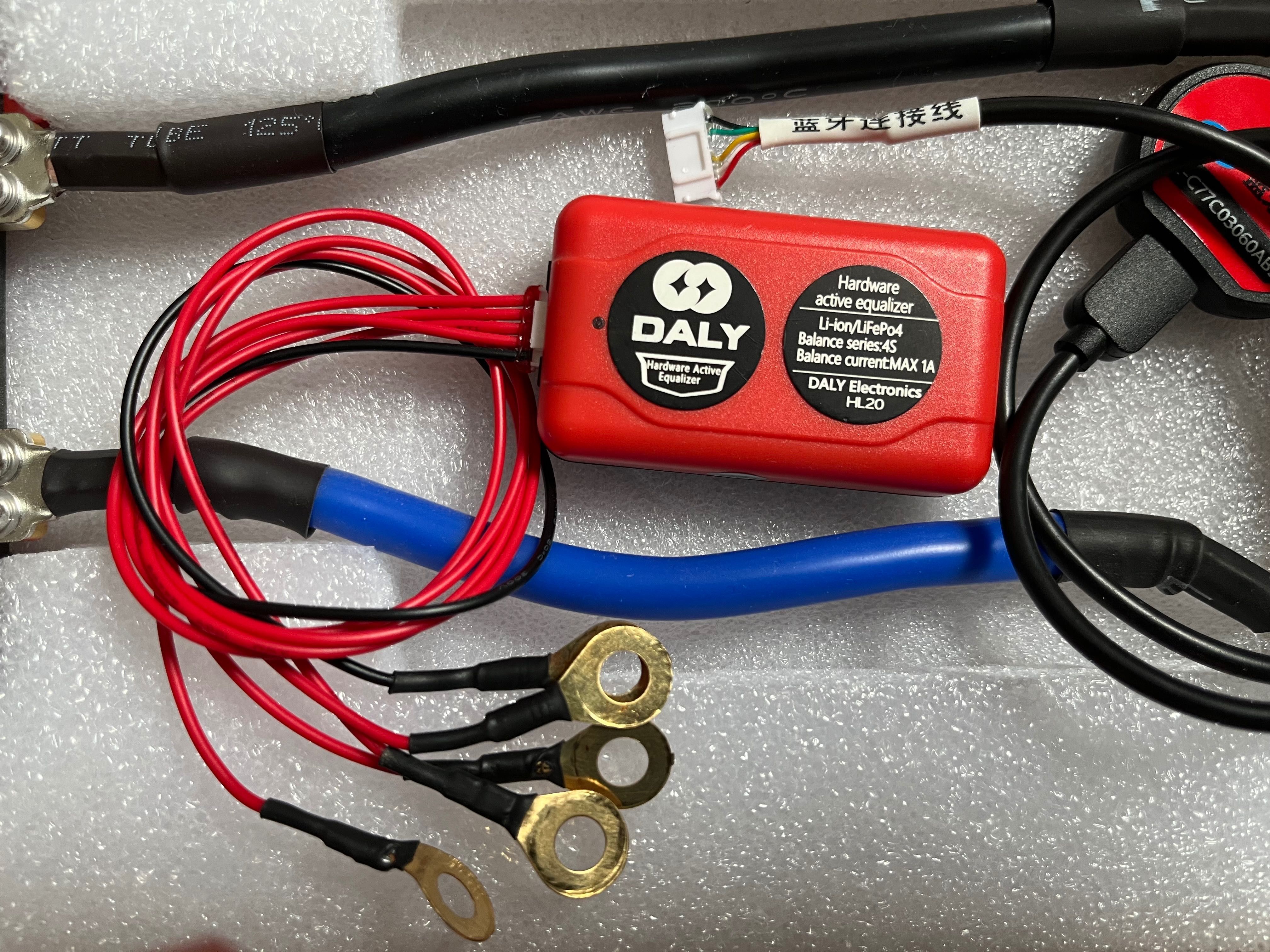 Комплект BMS Daly BMS 150A 12V +  Bms Balancer 4S