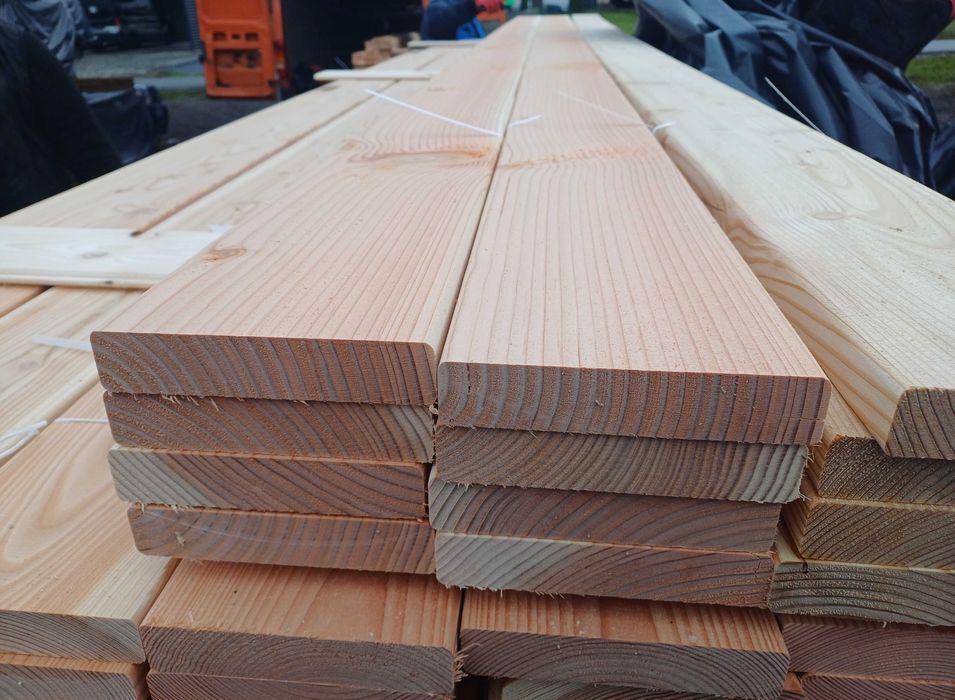 Łata kantówka deska tarasowa elewacyjna heblowana podłogowa szalówka