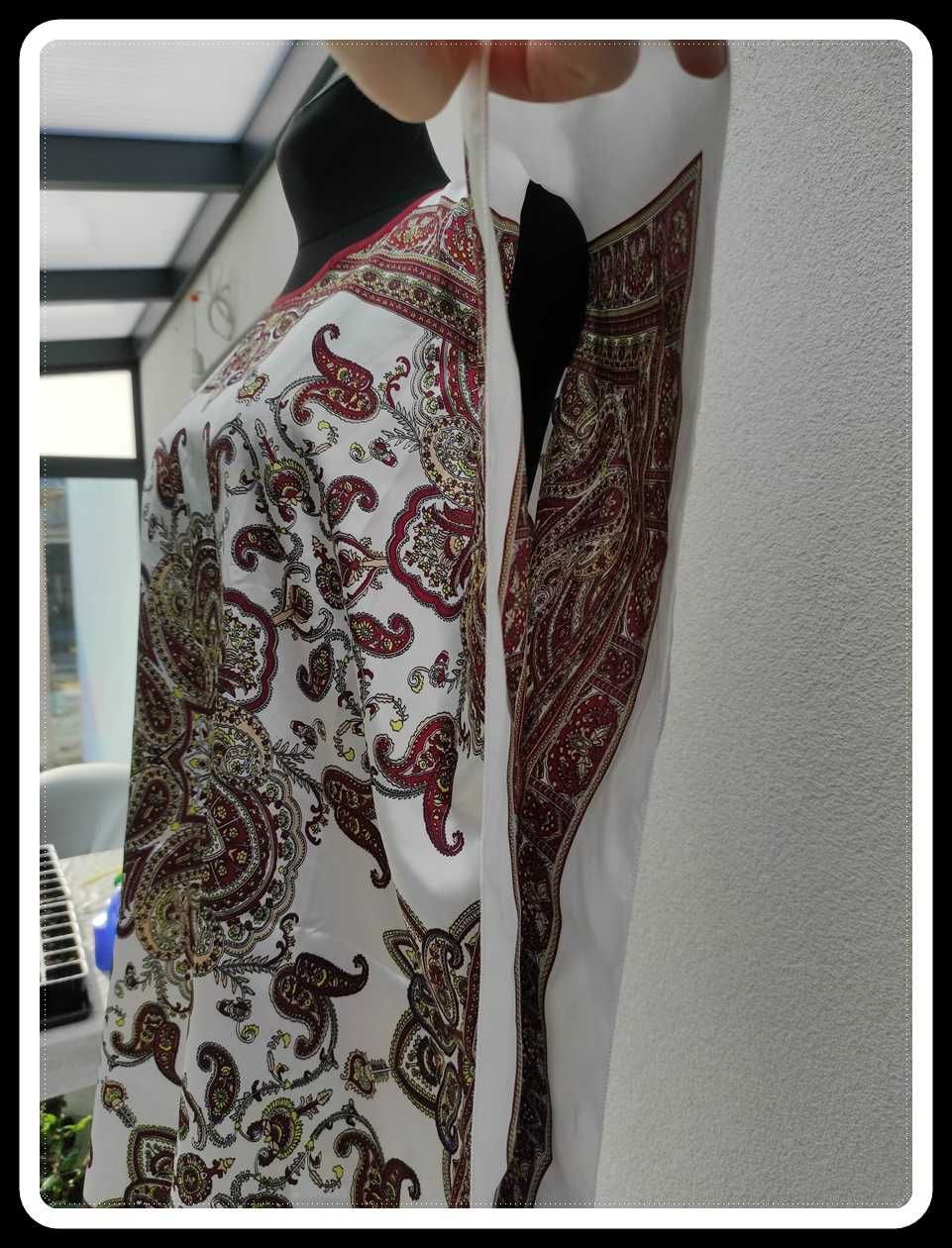 Sukienka wzorzysta tunika luźna oversize 42 XL i 44 XXL