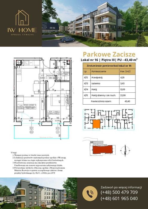 Mieszkania w Nidzicy - ,,PARKOWE ZACISZE''