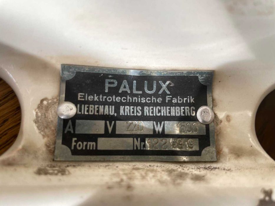 Grzejnik piecyk elektr. śliczny Palux porcelana antyk loft sprawny