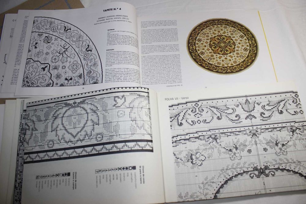 Livros Bordado de Arraiolos - F. Baptista de Oliveira - 2 volumes