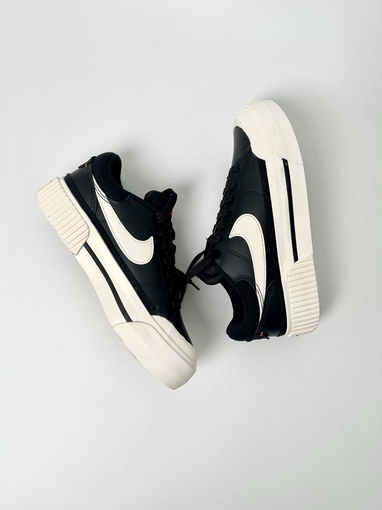 Оригинал Nike Court Legacy Lift (DM7590 001) на платформе кожание