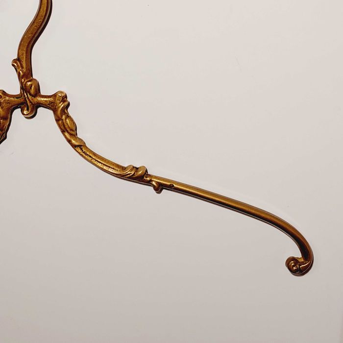 ВИНТАЖНАЯ БРОНЗОВАЯ вешалка для одежды ФРАНЦИЯ тремпель БРОНЗА плечики