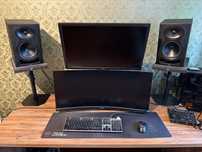 Monitory studyjne KaliAudio LP-6 + statyw + gąbka wygłuszającą + kable