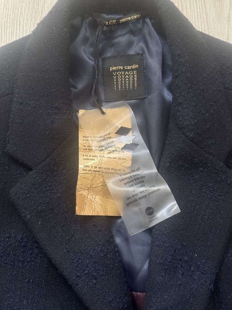 Płaszcz Pierre Cardin granatowy r.54