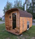 Sauna ogrodowa QUADRO 340 сm z przedsionkiem, piecem i oświetleniem