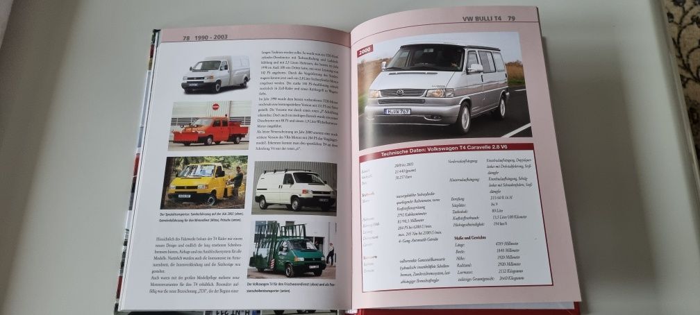 VW Bulli od 1947 do 2015 T1, T2, T3, T4, T5, T6 na innej Audi, BMW.