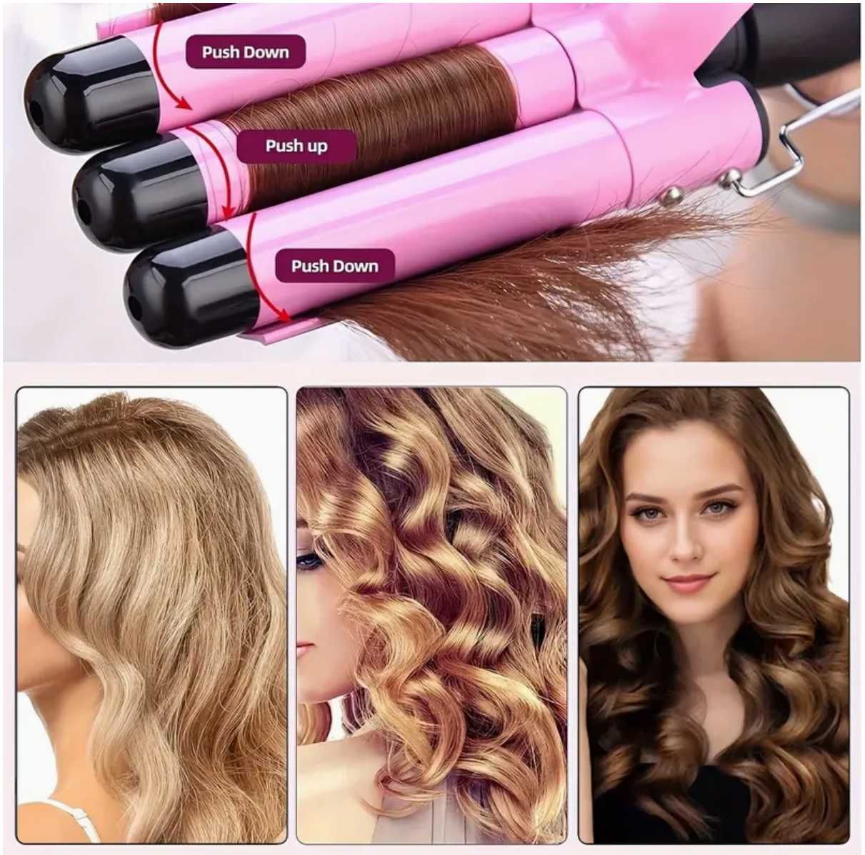 Ondulador / Modelador de ondas para o cabelo. Estado como NOVO