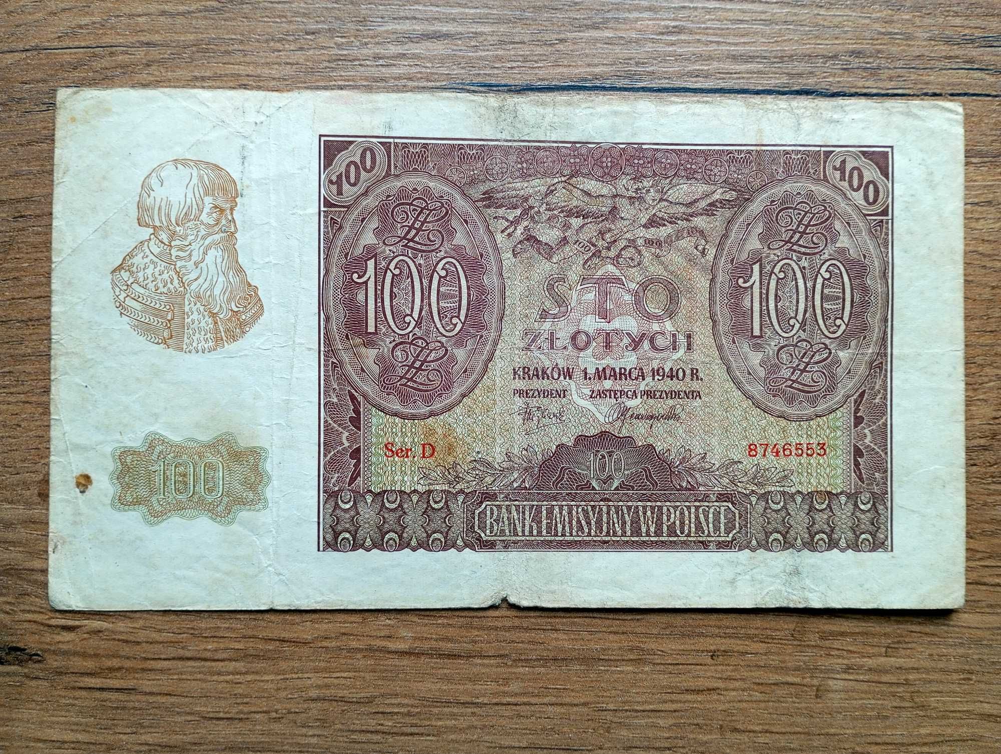 100 zł 1940    - D -