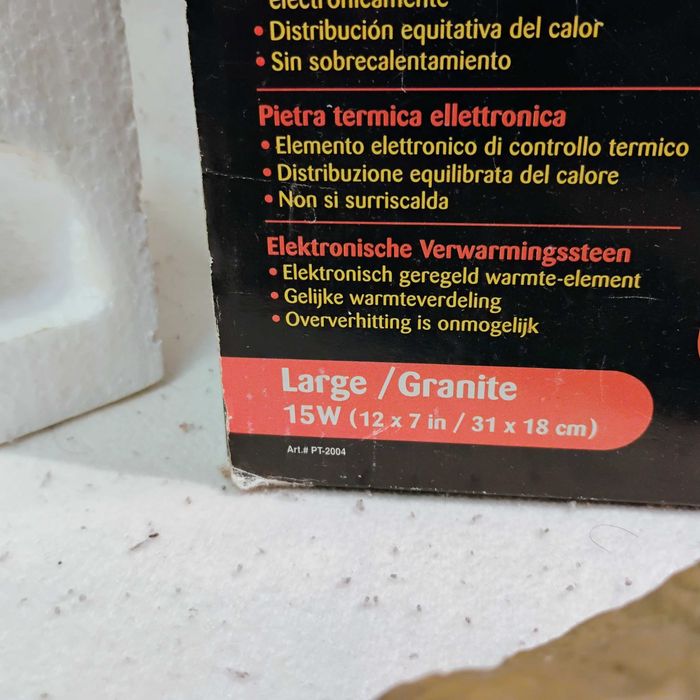 Skała grzewcza dla gadów