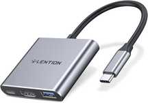 Hub USB-C Lention 3 w 1 z portem typu C, USB 3.0 i portem HDMI