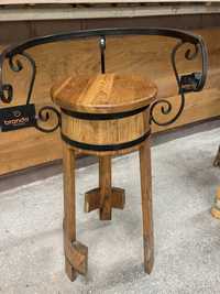 stołek barowy drewniany 6 szt.