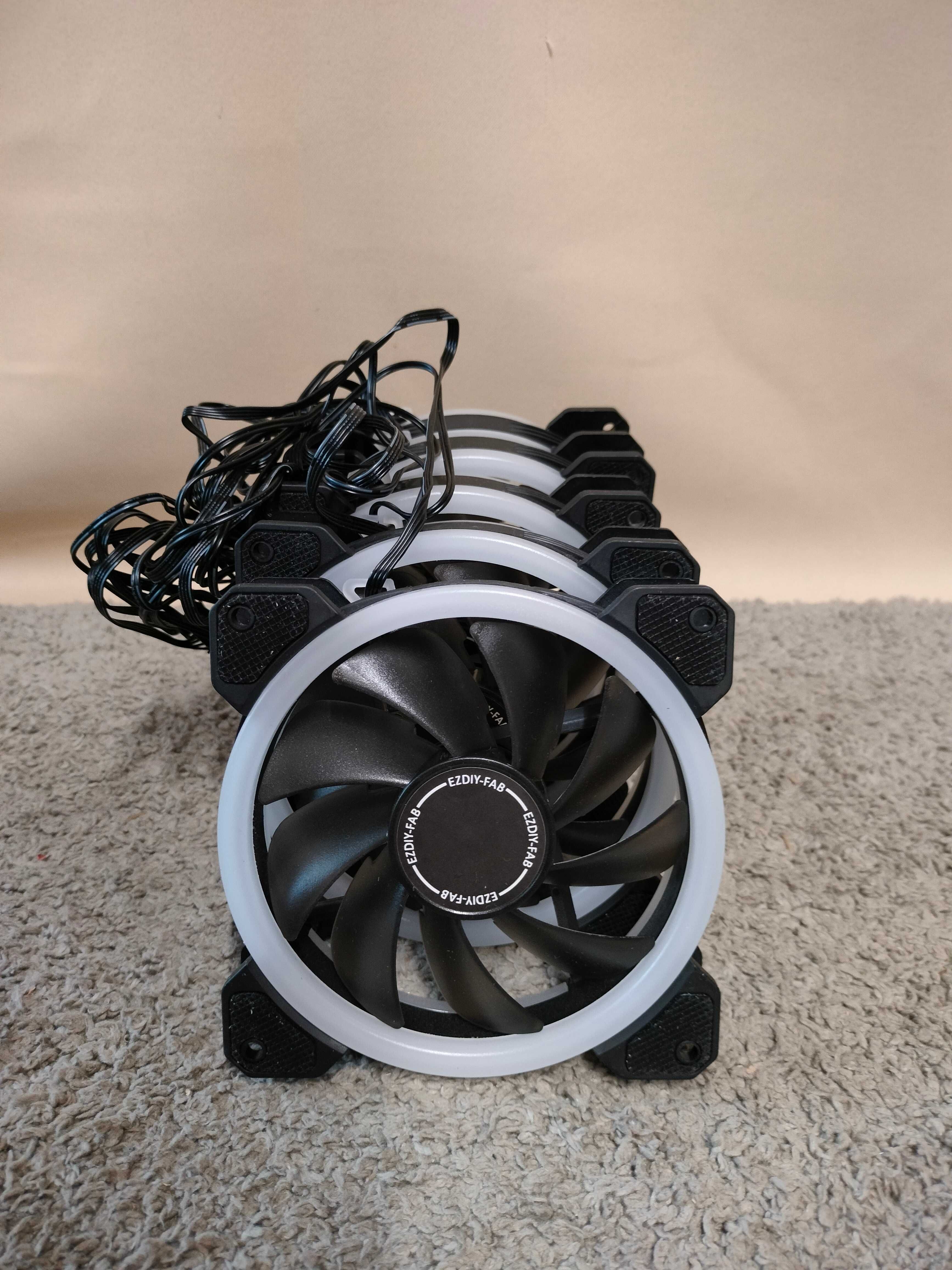 Zestaw 5 wentylatorów 5w1 do komputera 120mm EZDIY-FAB