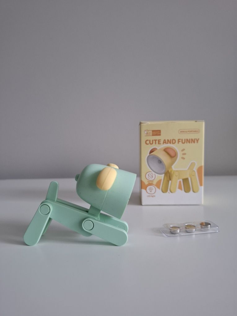 Lampka nocna piesek pies na baterie mini