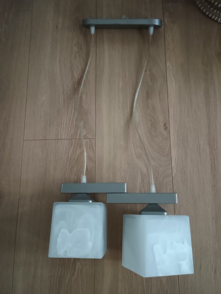 Zestaw 2 lamp: lampka nocna (stołowa) i wiszaca Lemir