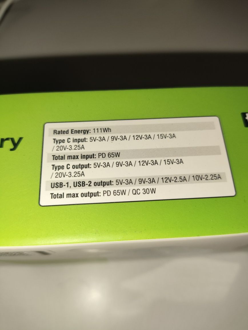 Power bank tracer 65W 30000mAh