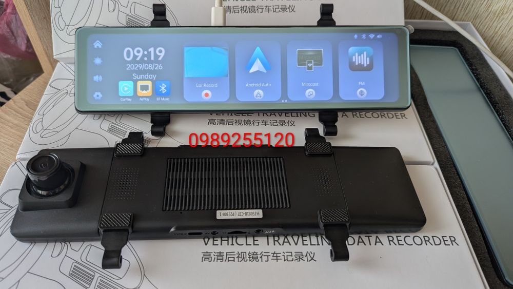 12* 4K зеркало відеореєстратор android зеркало видеорегистратор WiFi