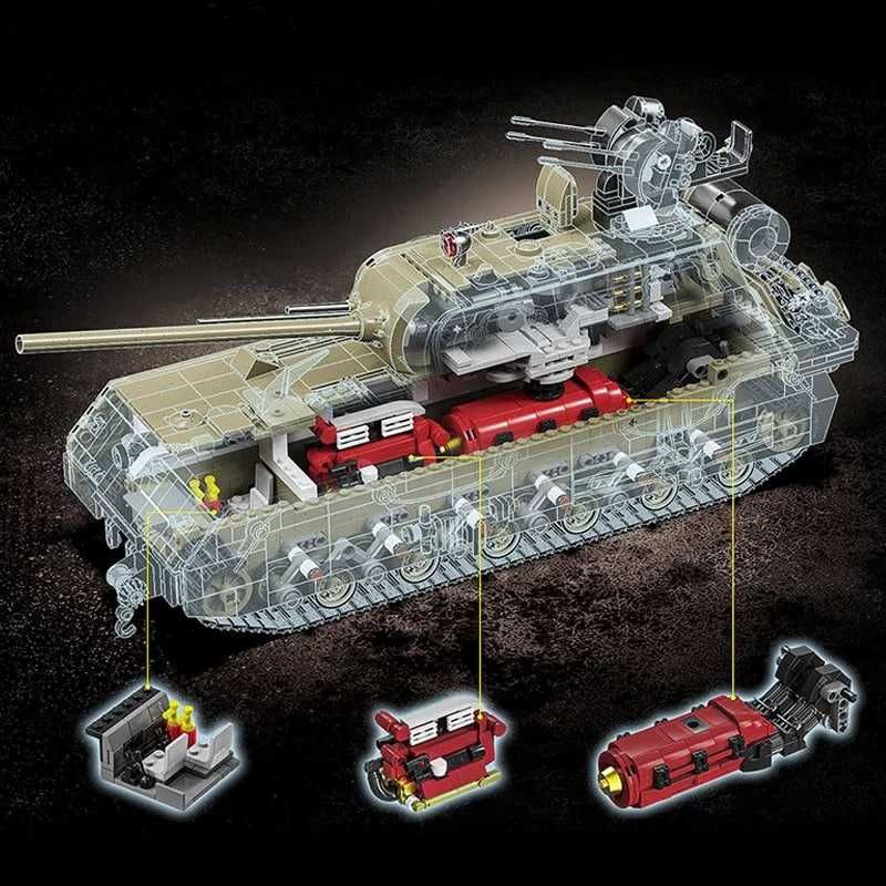 Конструктор Panzer VIII Maus , 3339 дет. На радіокеруванні. У коробці.