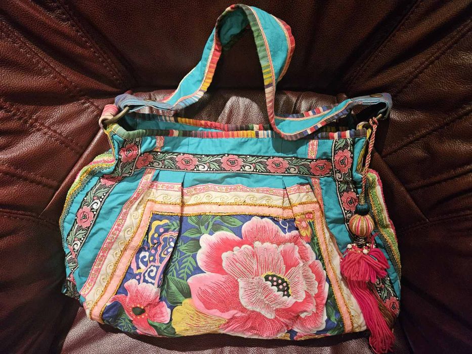 Летняя пляжная сумка,шопер (тканевая,яркая)