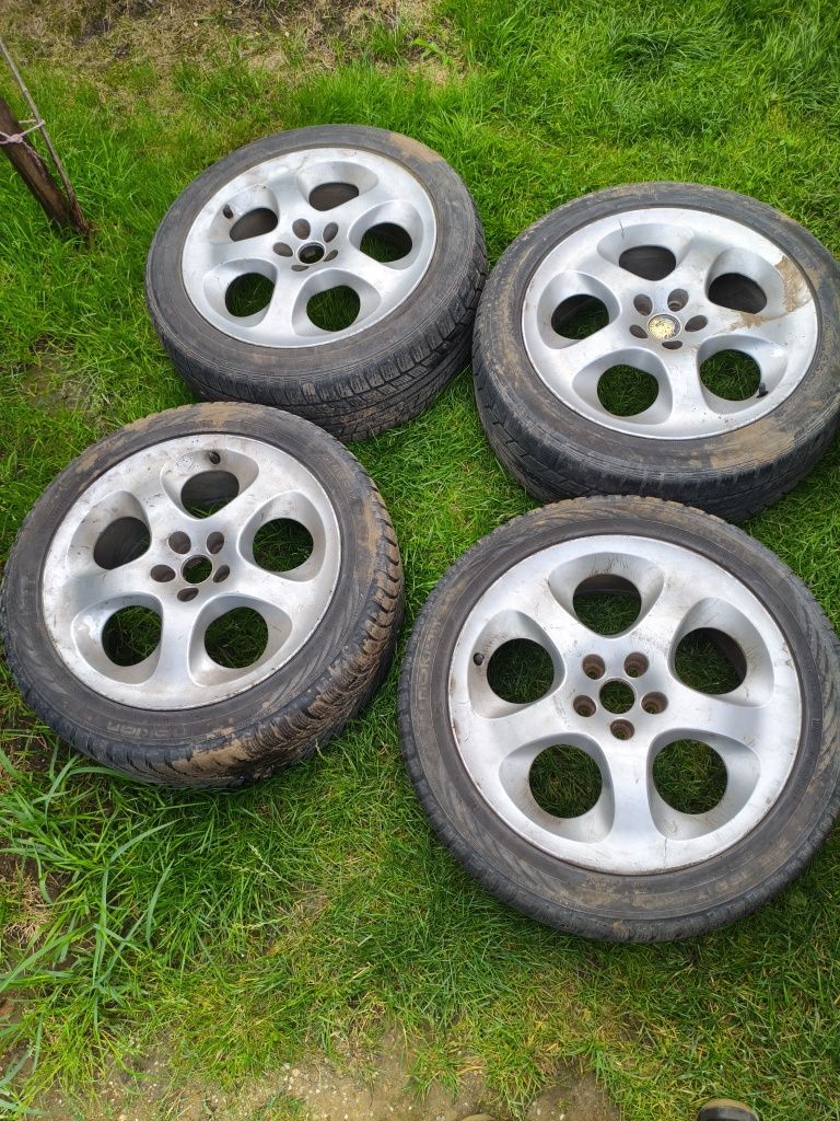 Felgi Alfa Romeo 156 + Opony - całe koła w świetnym stanie! 225/45 R17