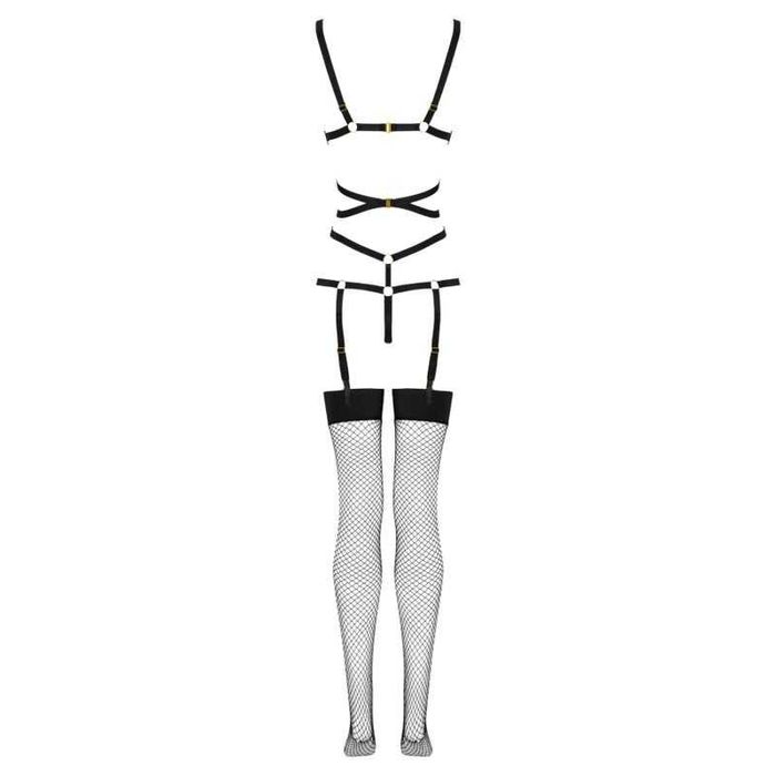 THIARA LC 20213 CONJUNTO CORPO + MEIAS PRETAS S/M